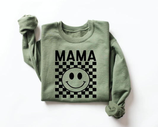 Mama Checkered Pullover